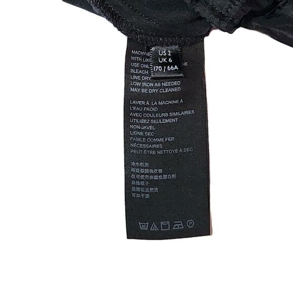 Anthropologie Women’s Pants Black Essential Slim Pants Size 2 - Picture 9 of 13